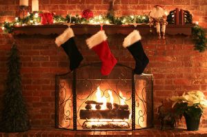 Christmas interiors decor ideas - mylusciouslife.com - stockings over fireplace.jpg